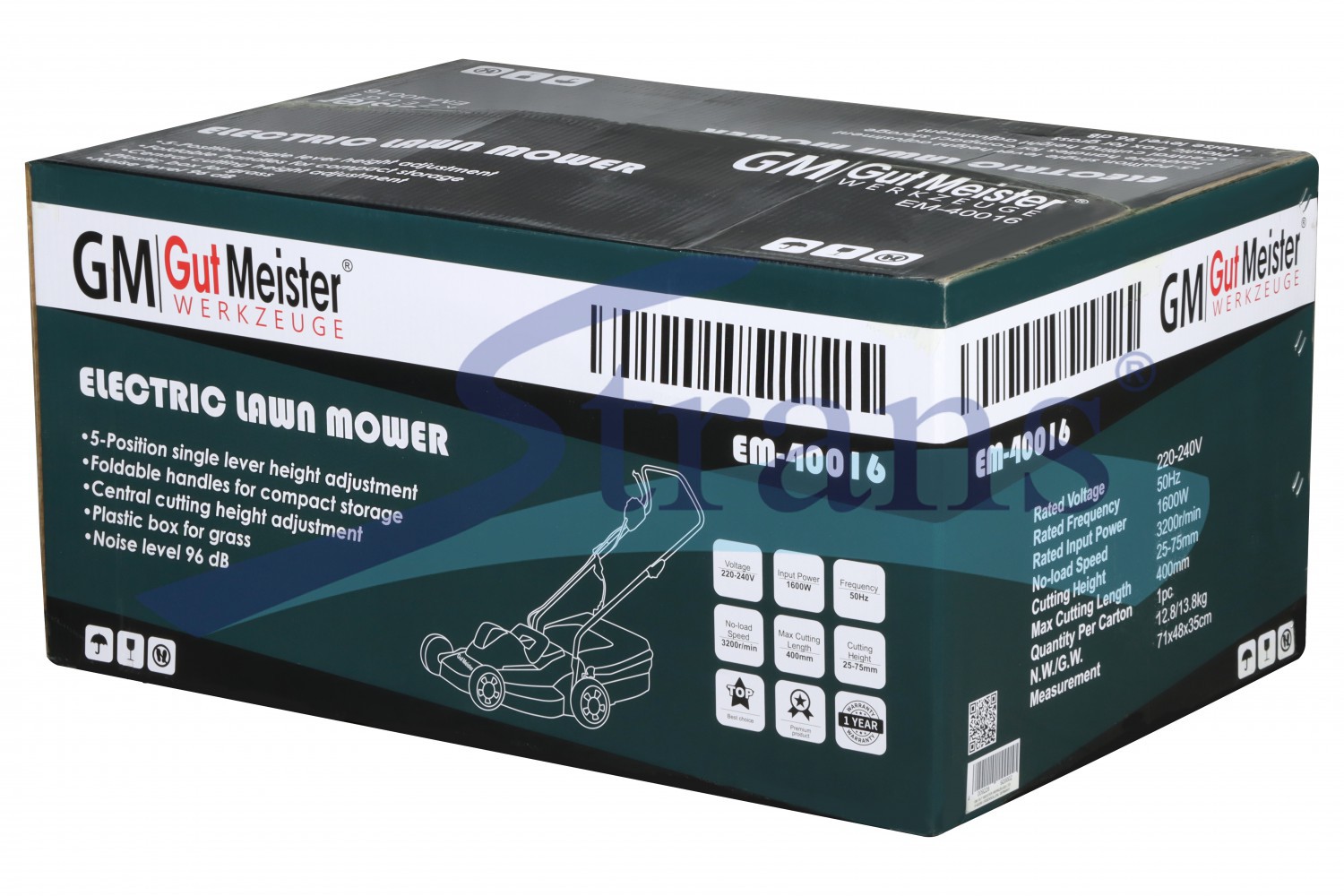 Electric Lawn Mower Gut Meister 1600W 400Mm Em40016 buy in Ukraine